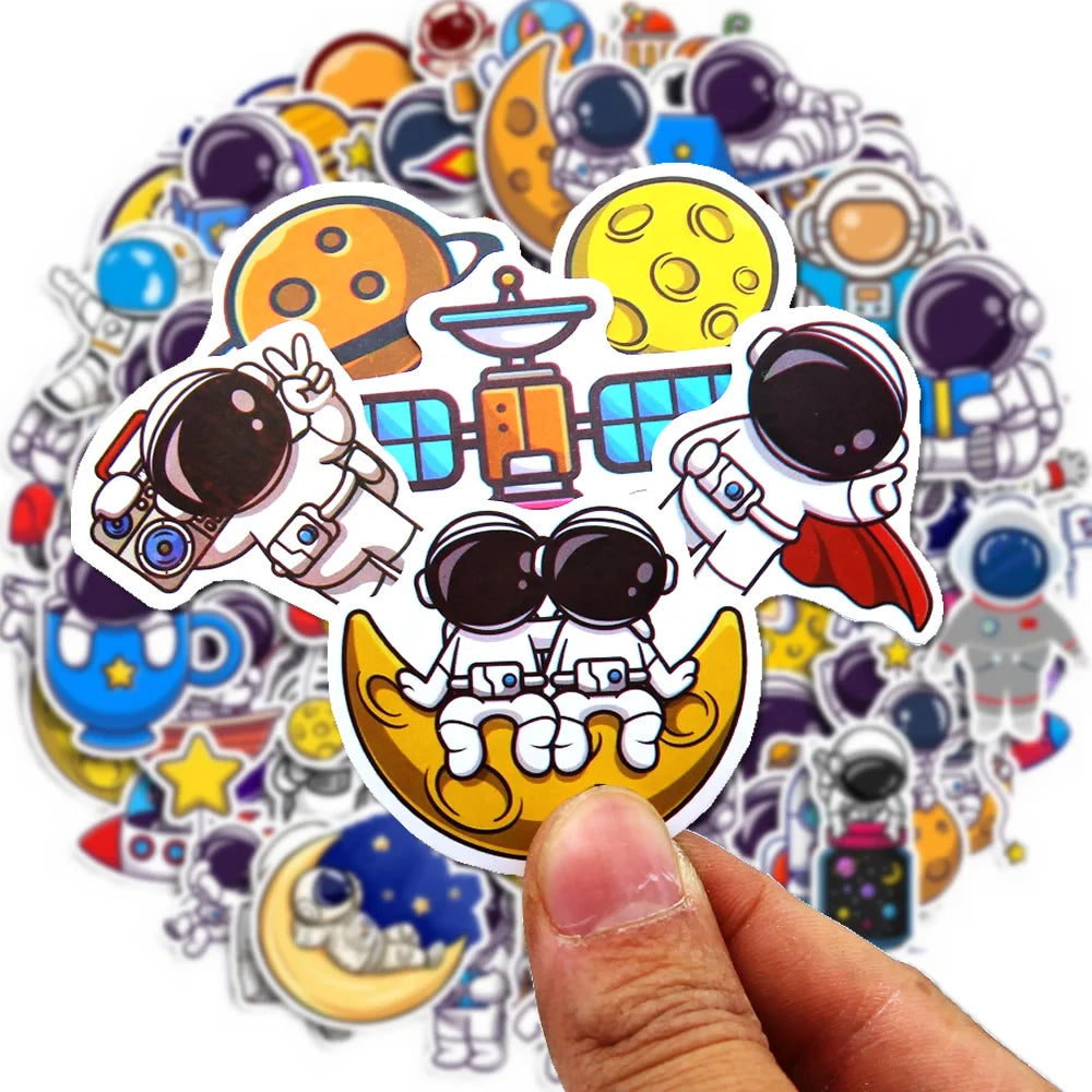 Cosmonaut Cartoon Set