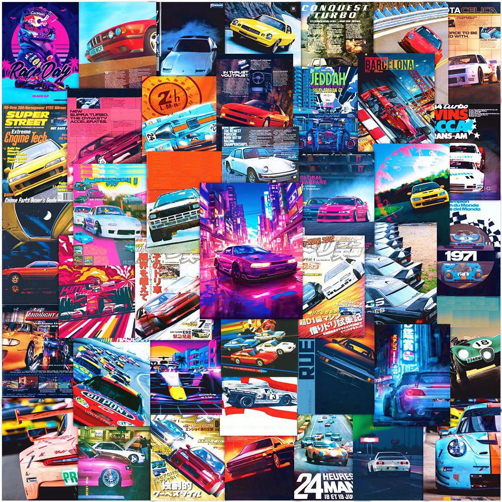 Retro JDM Car Set