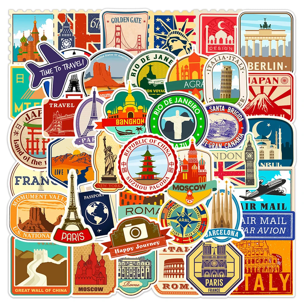 Travel Postcards Set