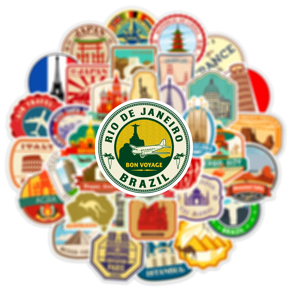 Travel Postcards Set