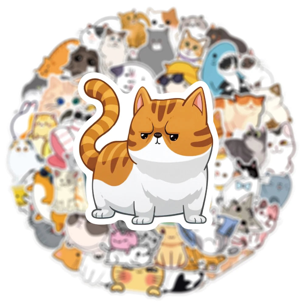 Cute Cartoon Cats Set