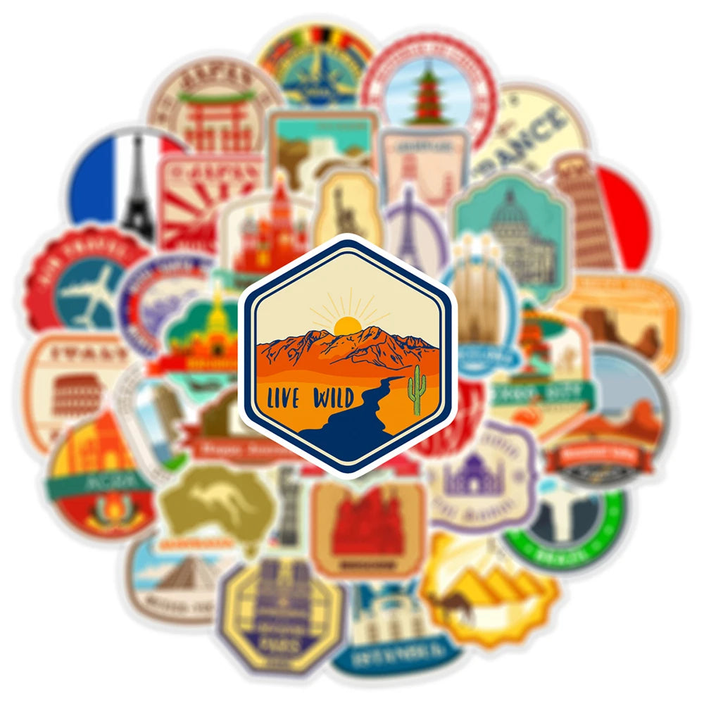 Travel Postcards Set