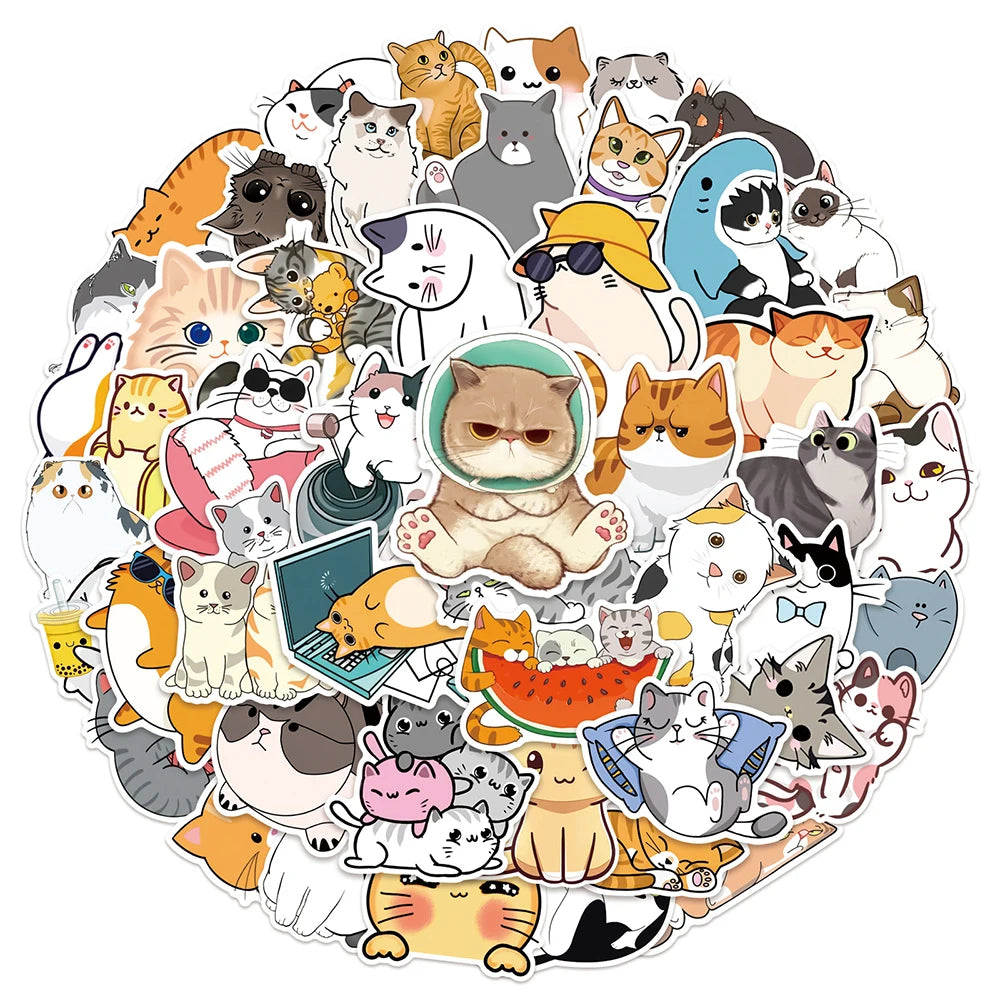 Cute Cartoon Cats Set