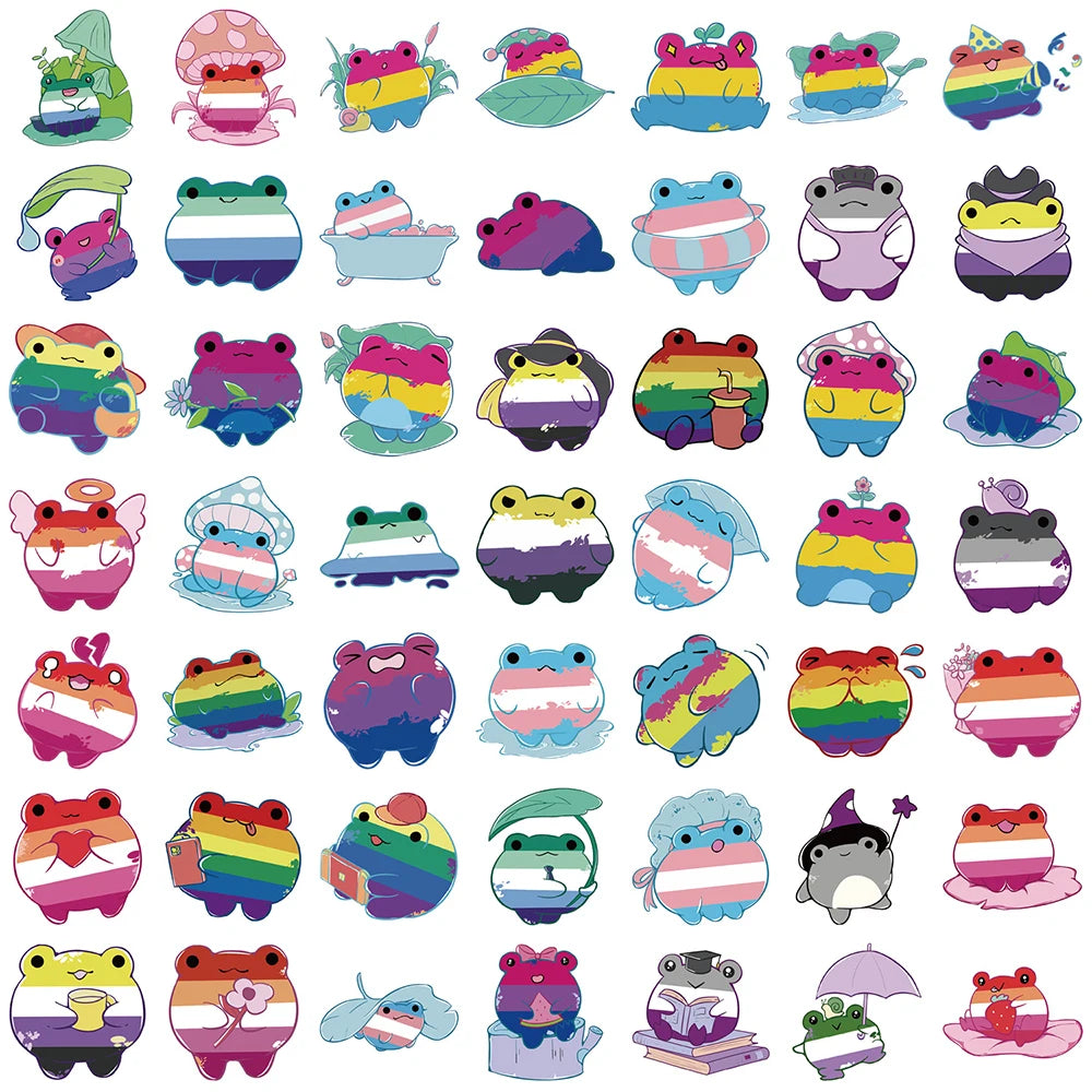 Rainbow Pride Frog Set