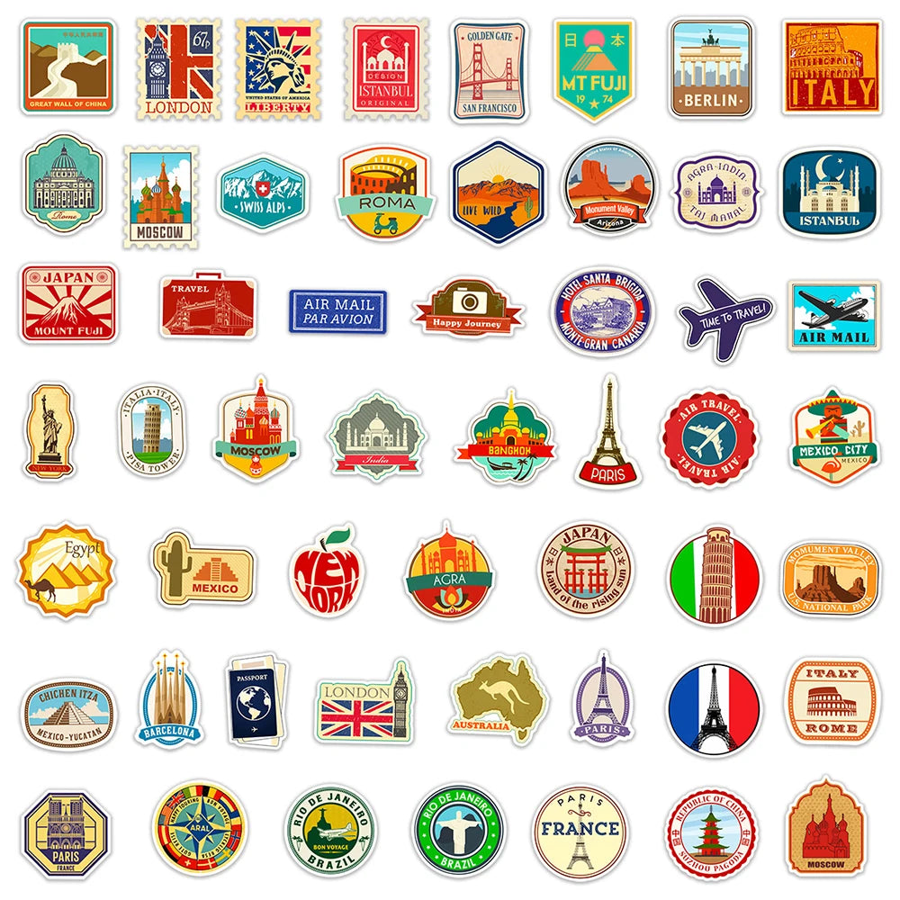 Travel Postcards Set