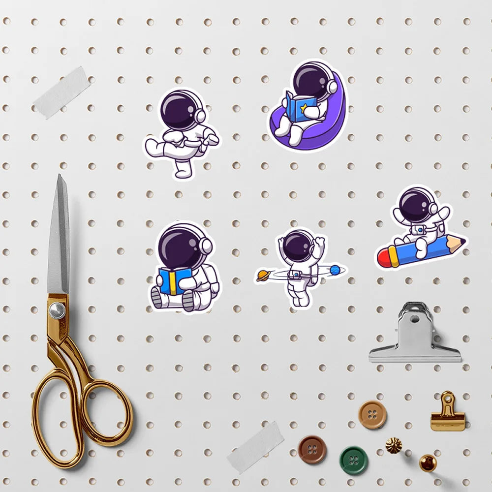Cosmonaut Cartoon Set